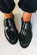 Men's Polished Wide-Strap Dress Loafers