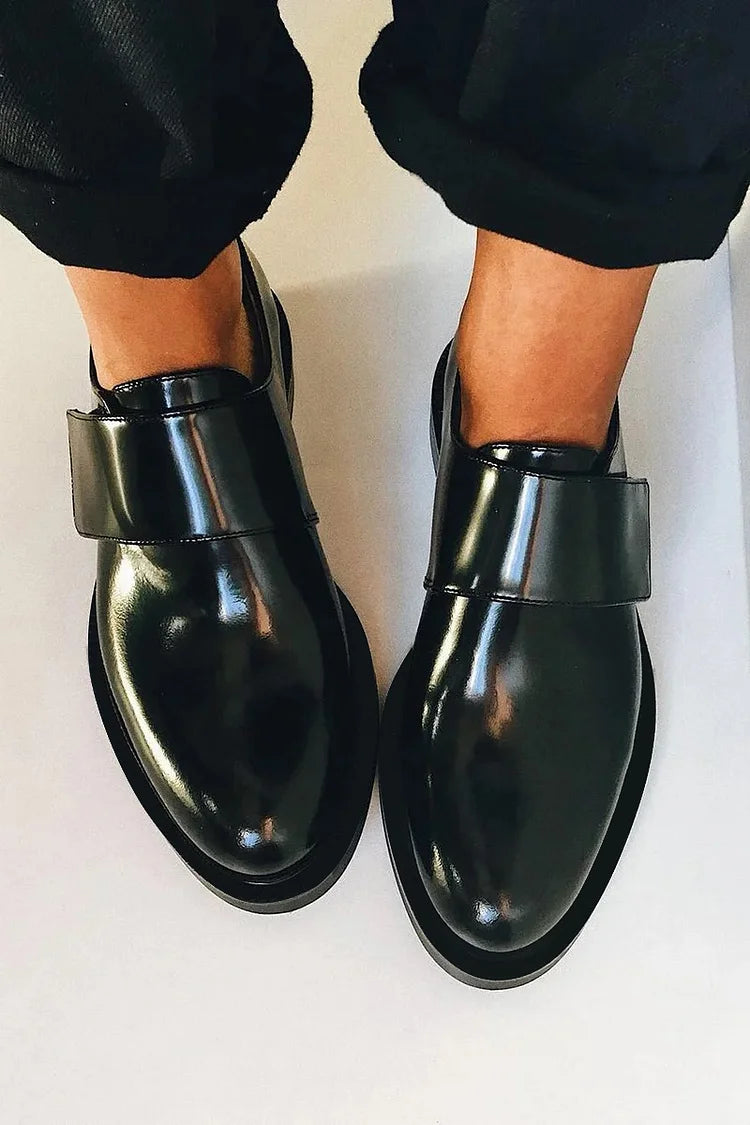 Men's Polished Wide-Strap Dress Loafers