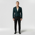 Men's Waist-Accent Cropped Blazer
