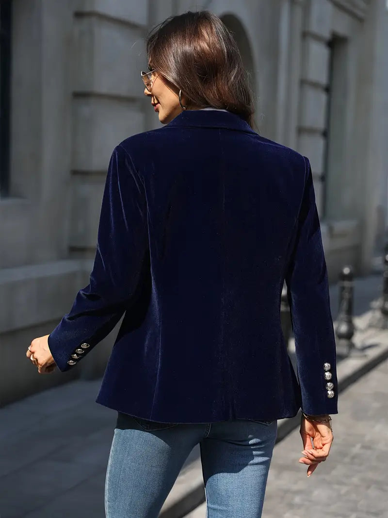 Women's Velvet Tailored Blazer