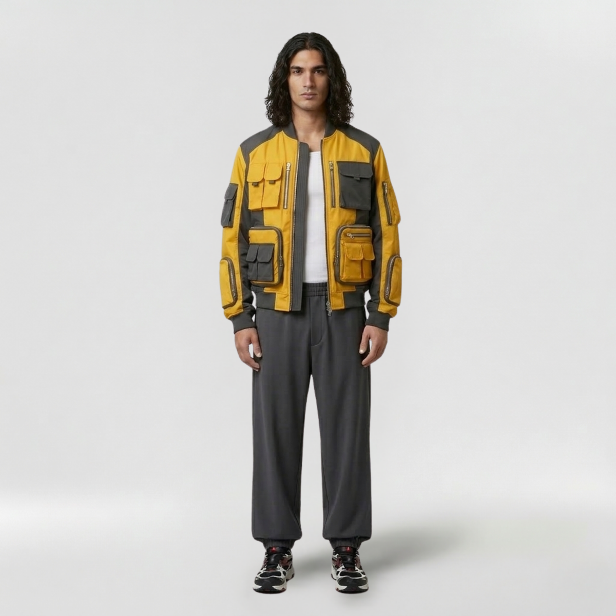 Men's Contrast Utility Jacket