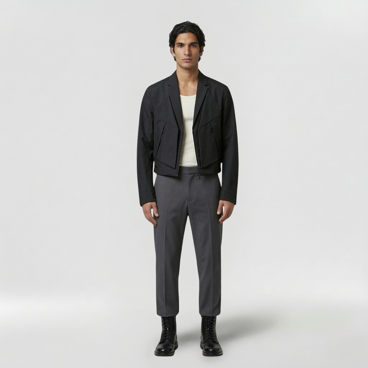 Men's Cropped Utility Jacket