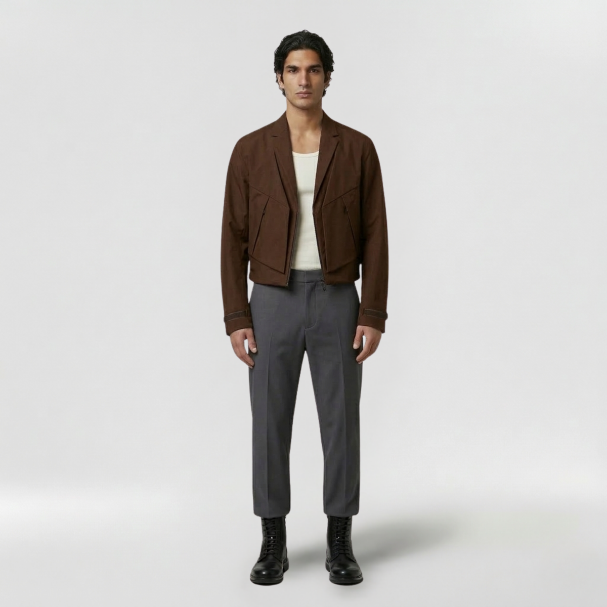 Men's Cropped Utility Jacket