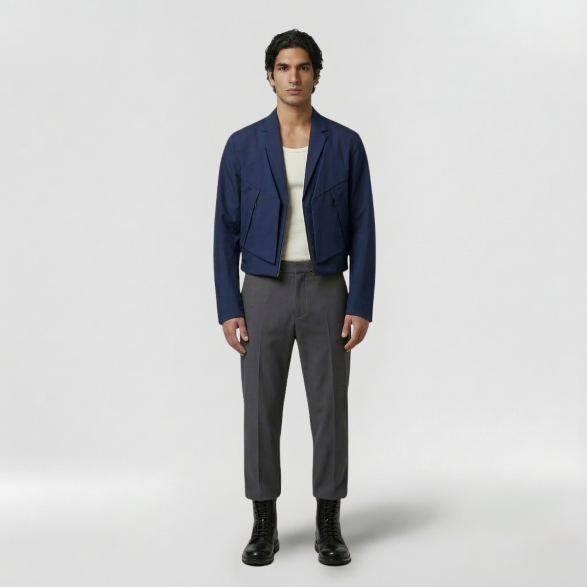 Men's Cropped Utility Jacket