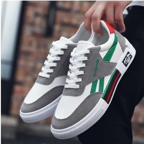 Men's Striped Low-Top Sneakers