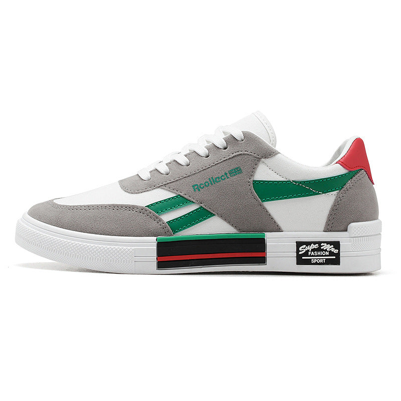 Men's Striped Low-Top Sneakers