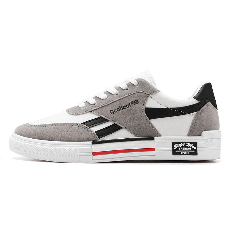 Men's Striped Low-Top Sneakers