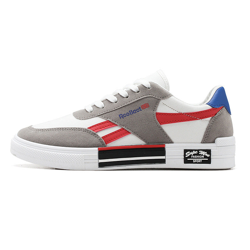 Men's Striped Low-Top Sneakers