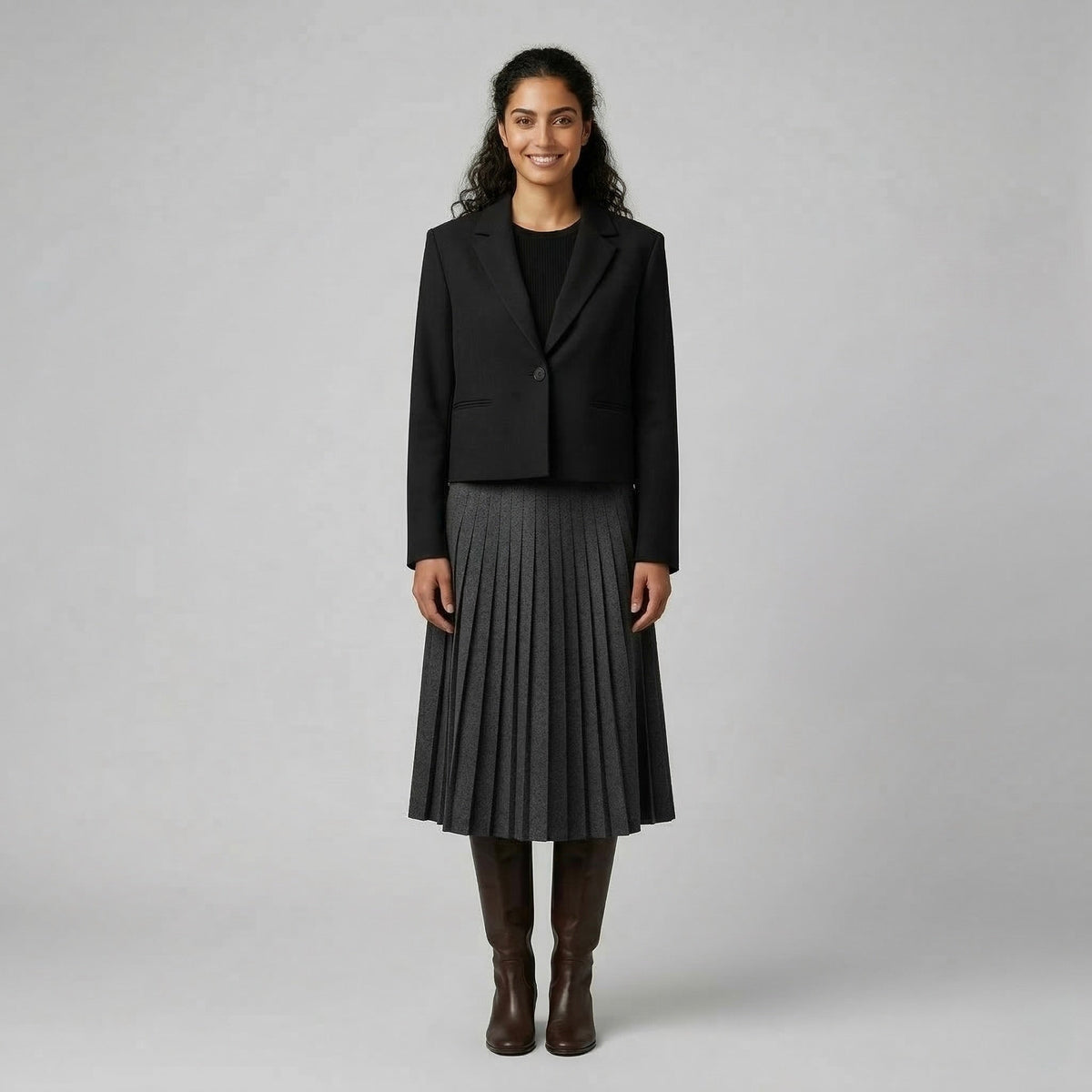 Women's Cropped Minimal Blazer