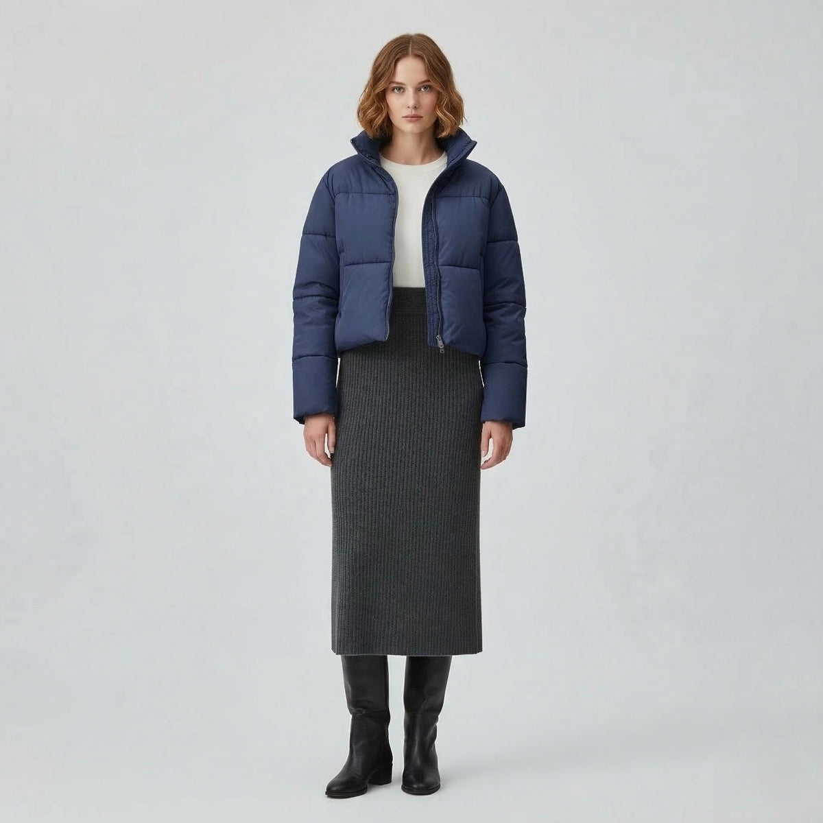 Women's Cropped Puffer Jacket