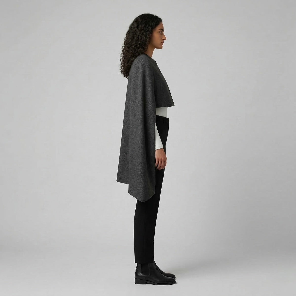Women's Cropped Cape-Sleeve Jacket