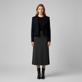 Women's Wide-Collar Cropped Jacket
