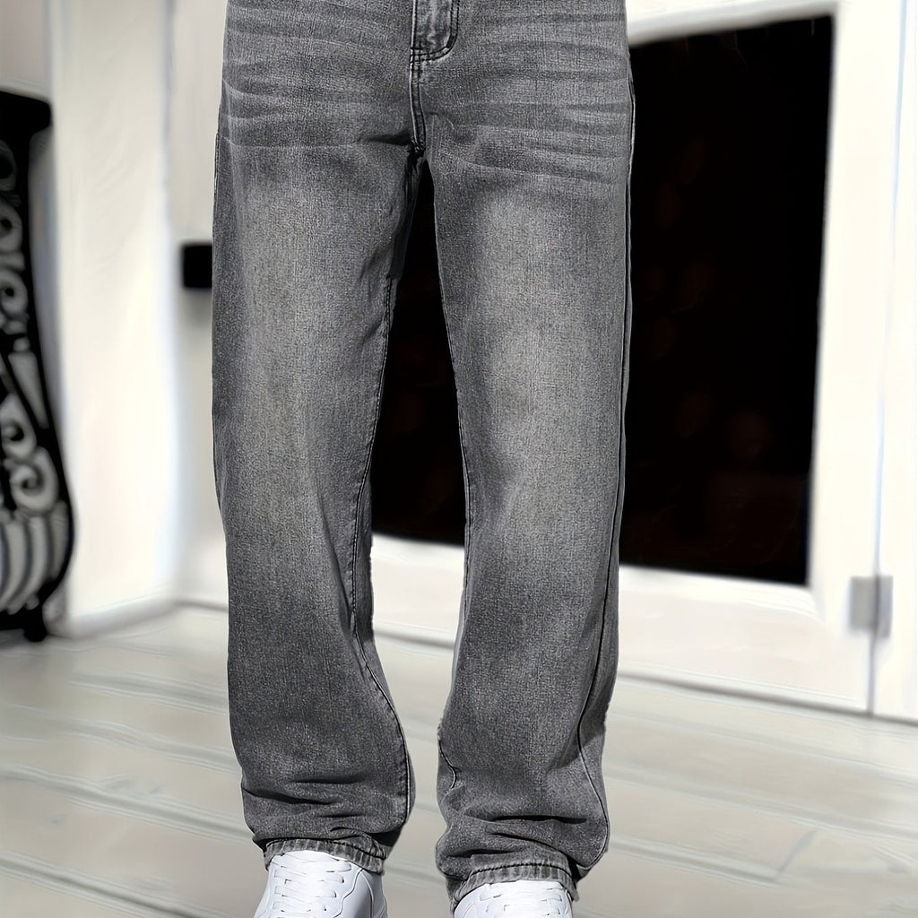 Men's Straight-Leg Denim Jeans