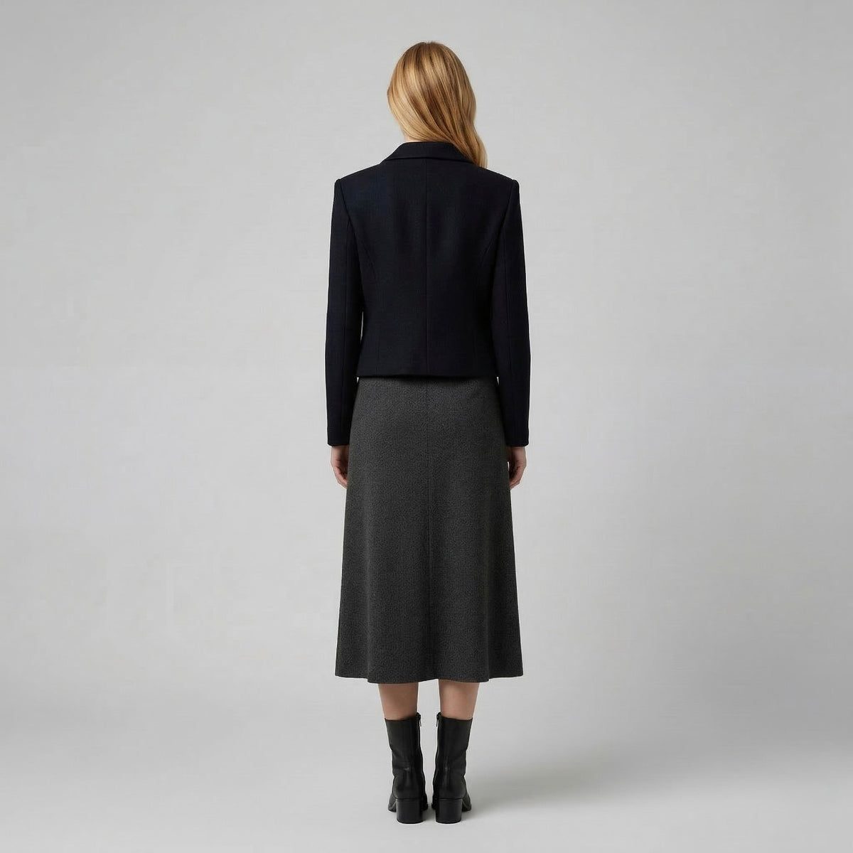 Women's Wide-Collar Cropped Jacket