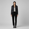 Women's Faux-Shearling Collar Cropped Jacket