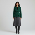 Women's Belted Peplum Blazer