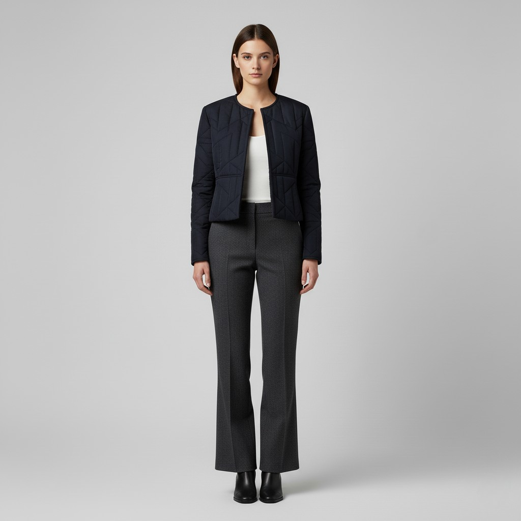 Women's Quilted Cropped Jacket
