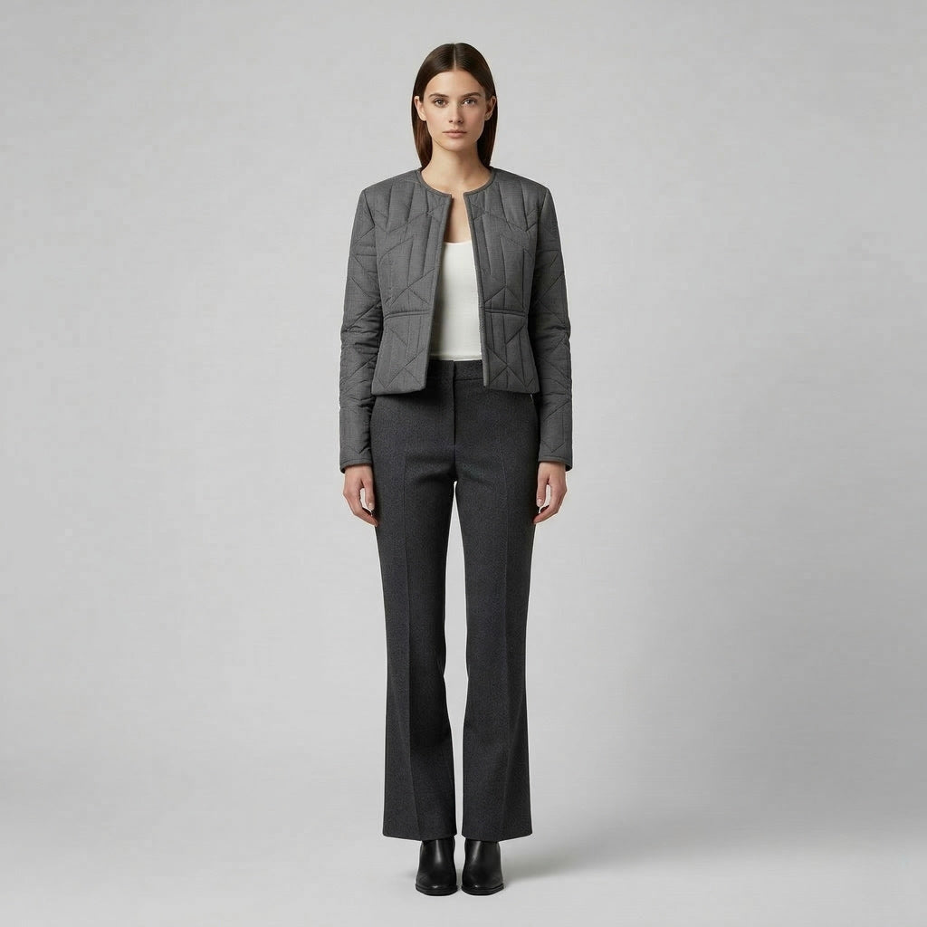 Women's Quilted Cropped Jacket