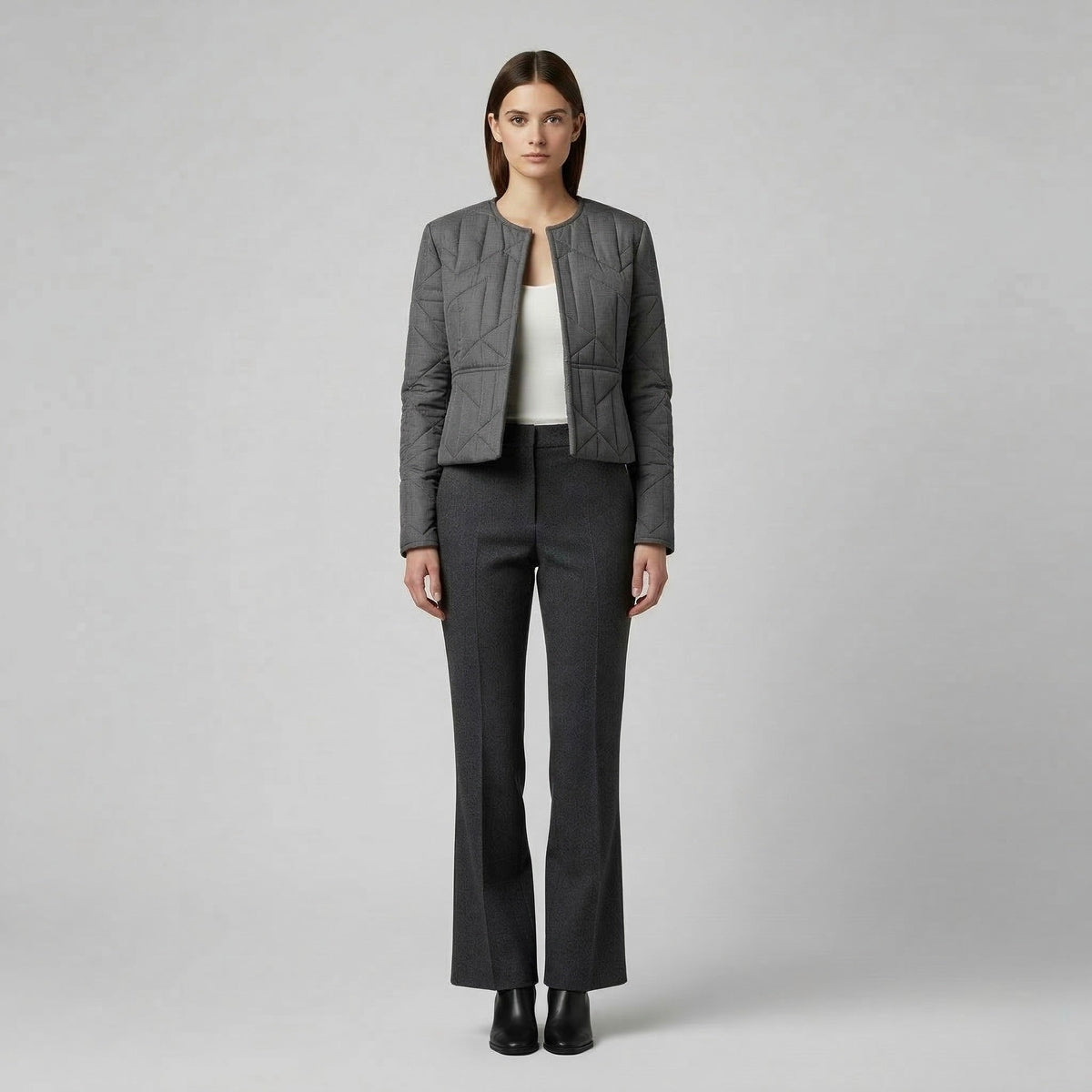 Women's Quilted Cropped Jacket