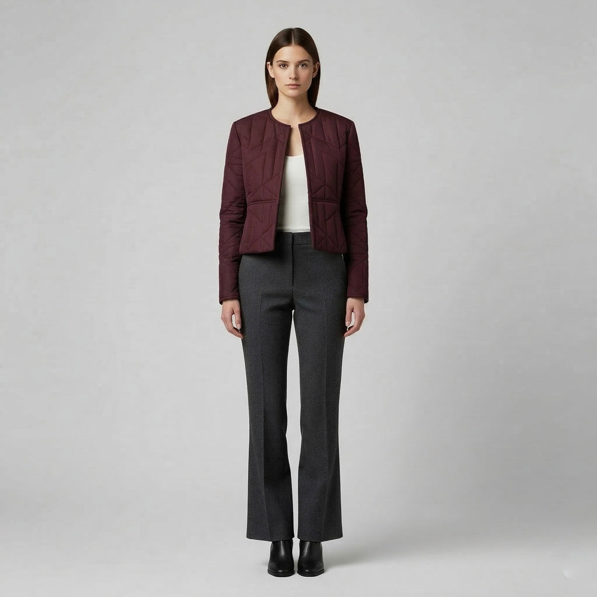 Women's Quilted Cropped Jacket