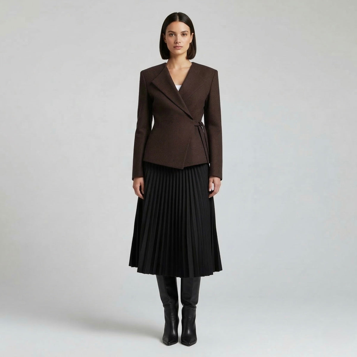 Women's Asymmetric Wrap Blazer