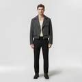 Men's Cropped Moto Utility Jacket