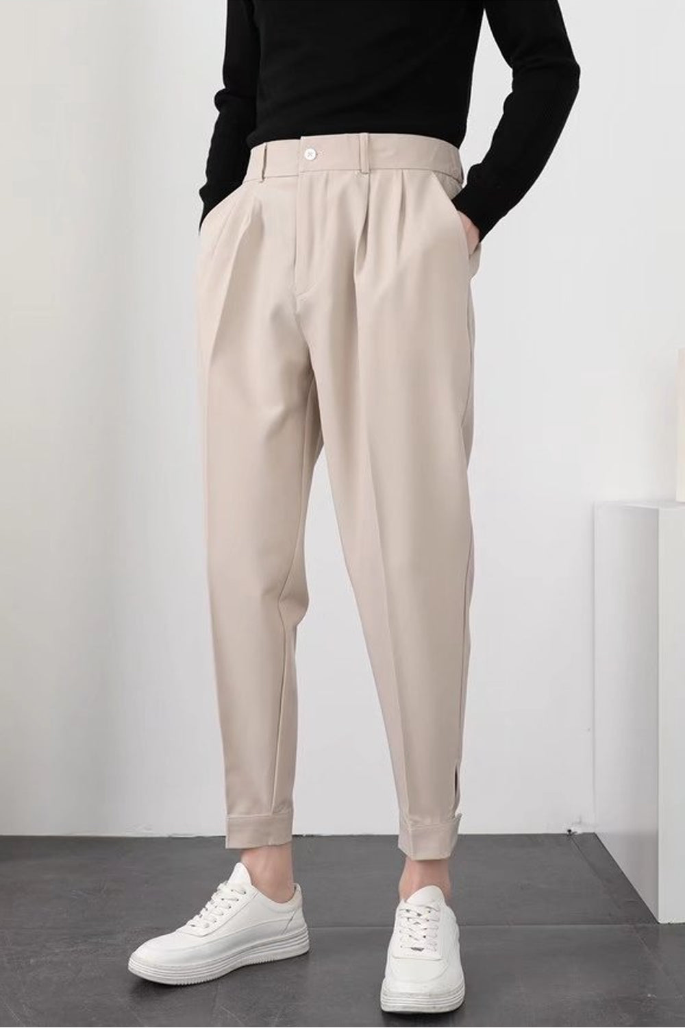 Men's Tapered Stretch Dress Pants