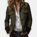 Women's Herringbone Tailored Utility Jacket