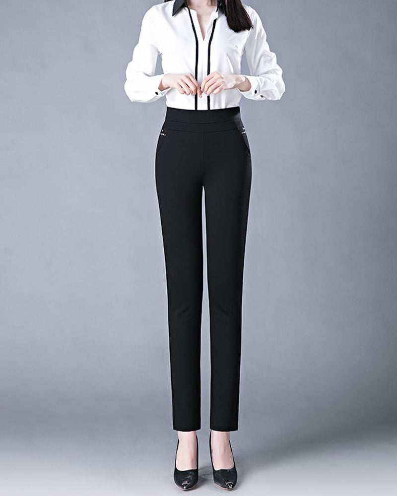 Women's High-Waisted Stretch Pants