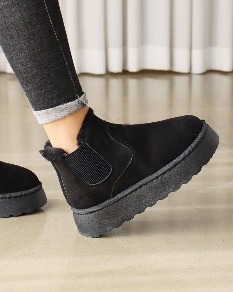 Women's Platform Chelsea Snow Boots