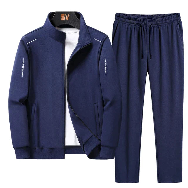 Men's Two-Piece Zip-Up Tracksuit Set