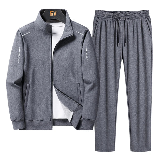 Men's Two-Piece Zip-Up Tracksuit Set