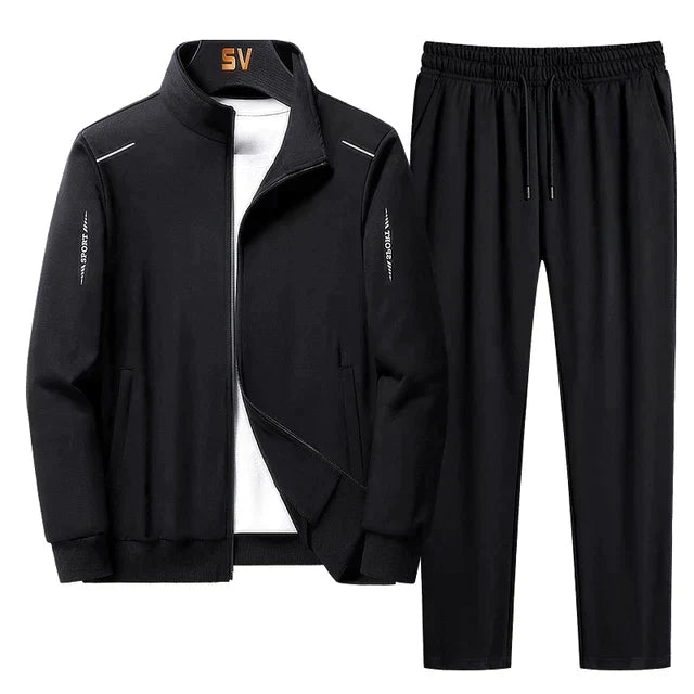 Men's Two-Piece Zip-Up Tracksuit Set