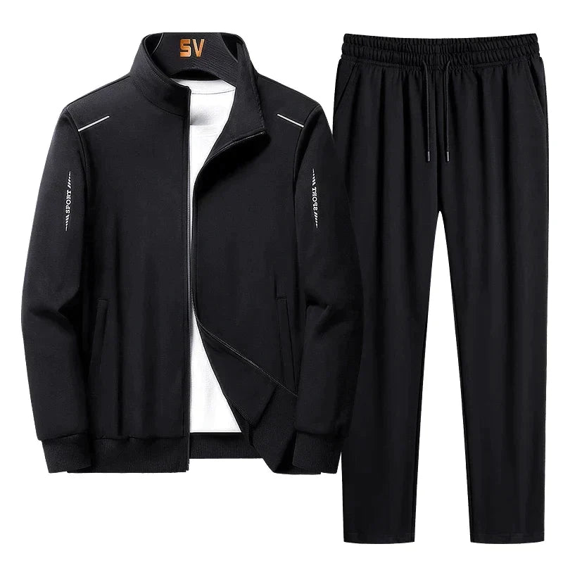 Men's Two-Piece Zip-Up Tracksuit Set