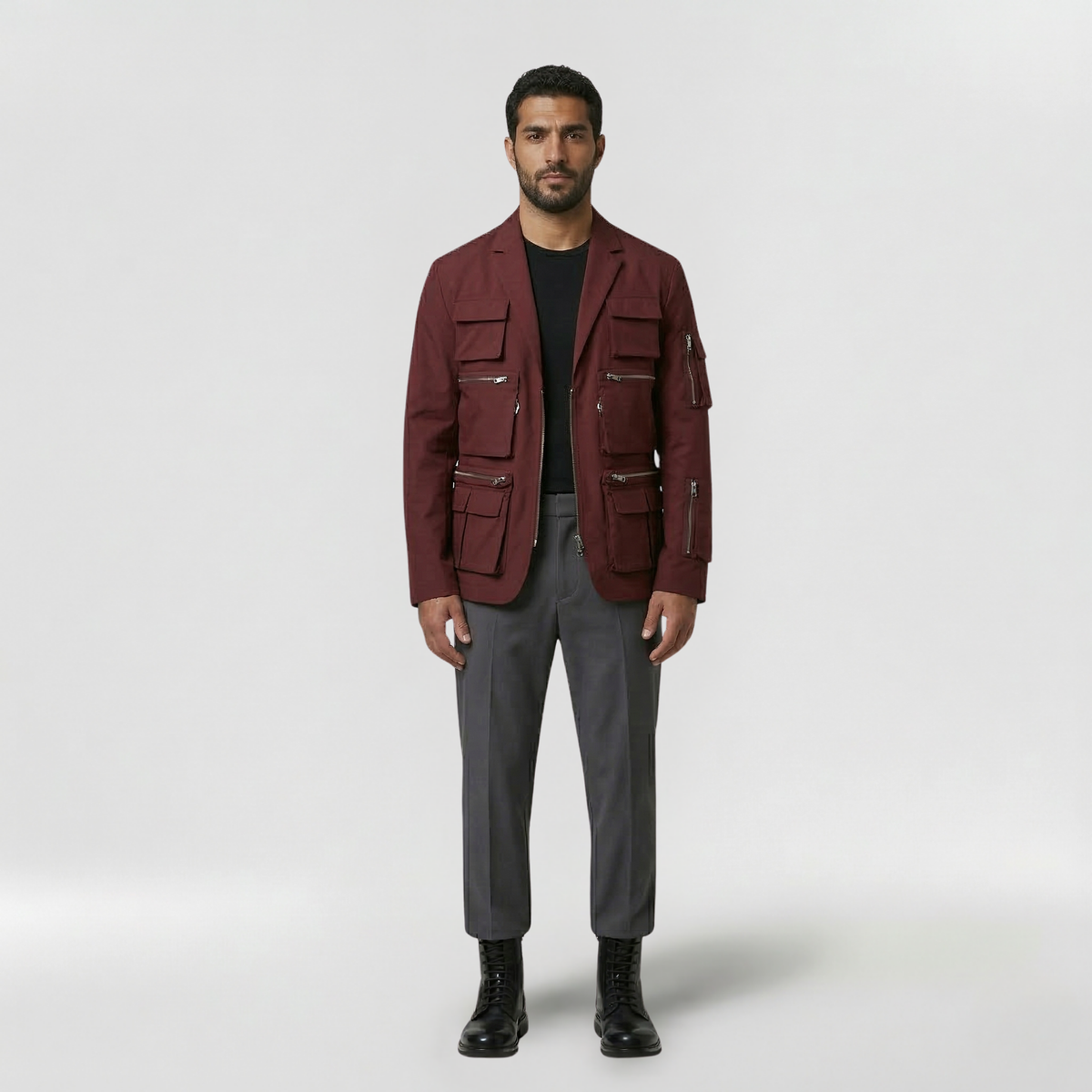 Men's Structured Utility Jacket