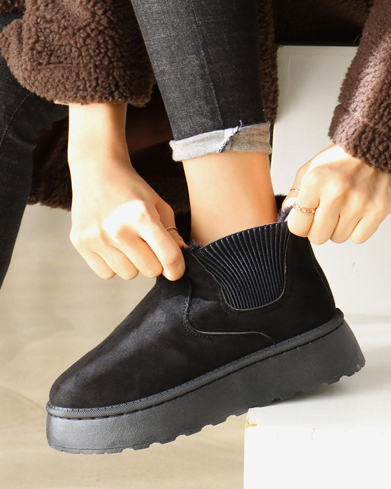 Women's Platform Chelsea Snow Boots