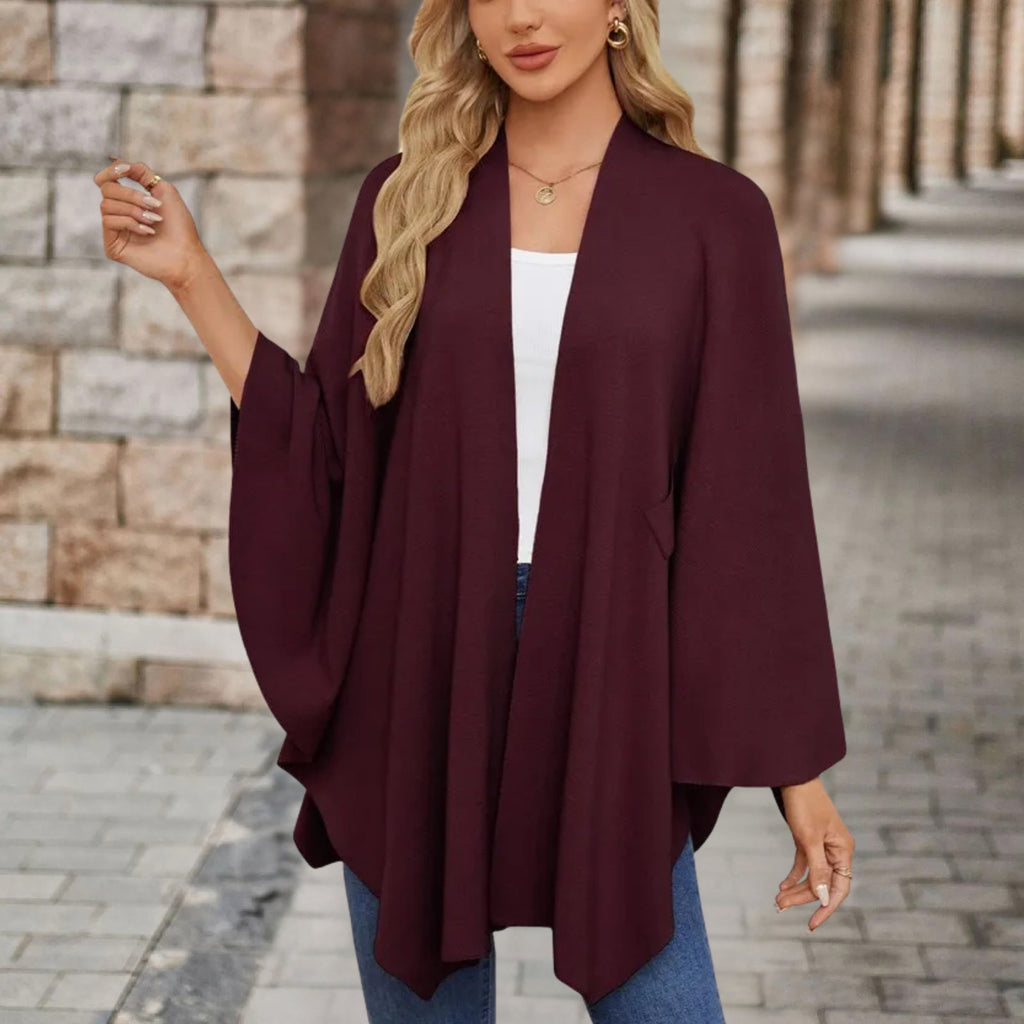 Women's Front Twist Knit Poncho