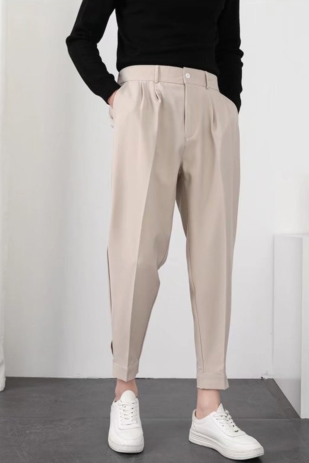 Men's Tapered Stretch Dress Pants