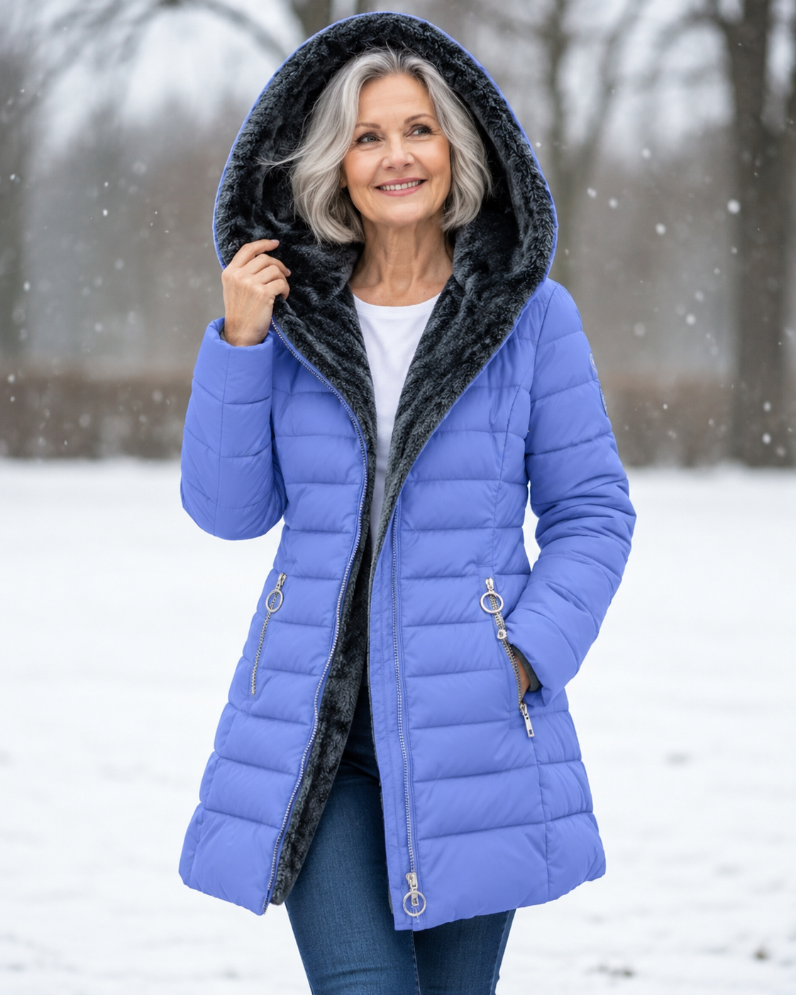 Women's Quilted Hooded Puffer Coat