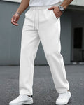 Men's Waffle Knit Drawstring Sweatpants