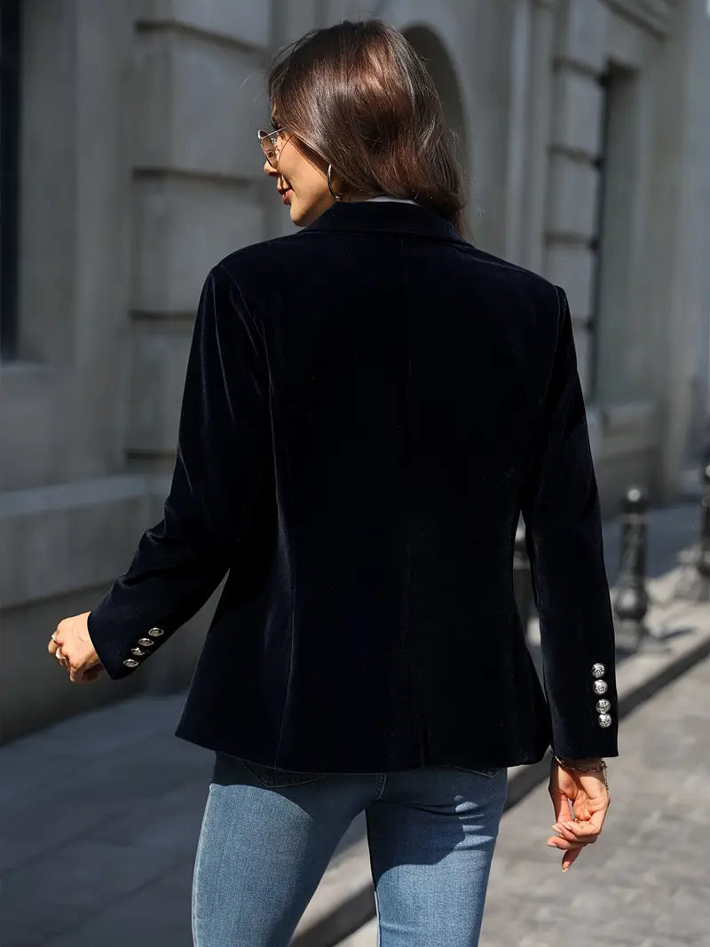 Women's Velvet Tailored Blazer