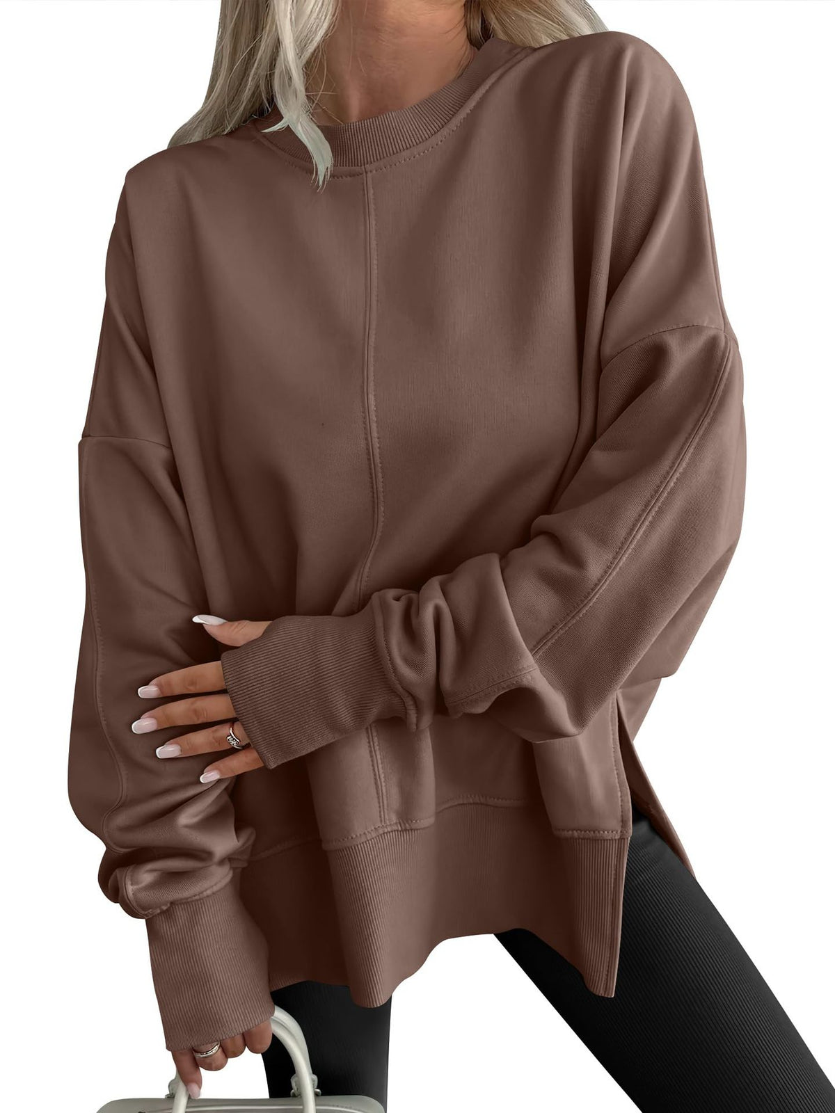 Women's Oversized Crew Neck Sweater