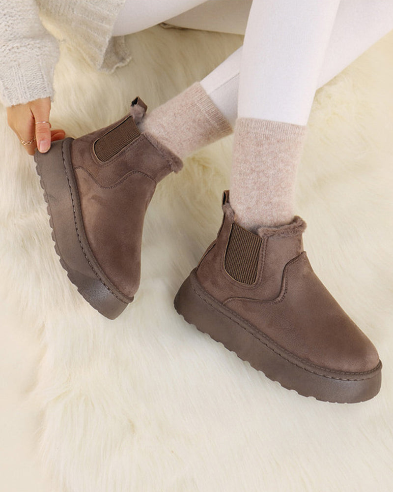 Women's Platform Chelsea Snow Boots