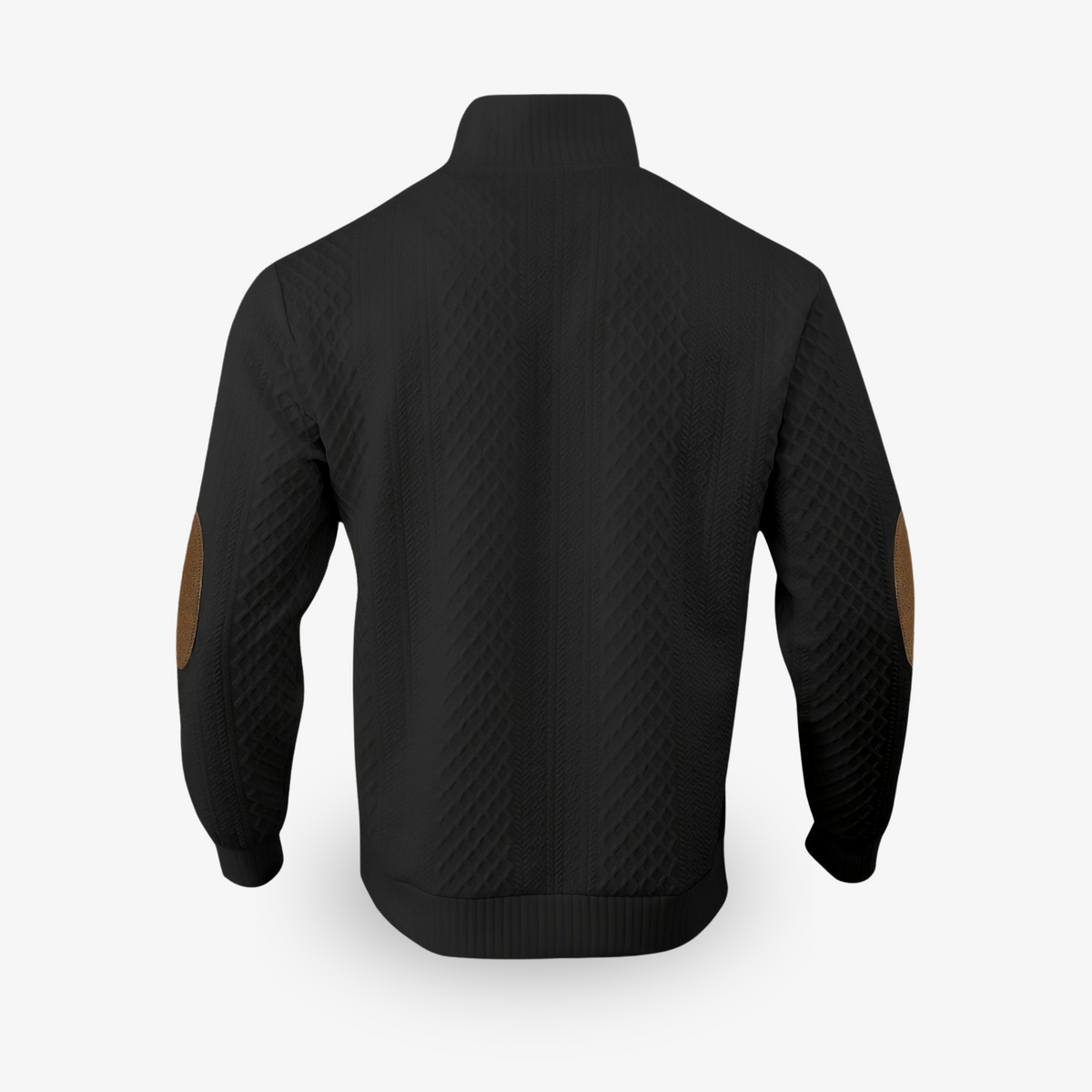 Men's Snap-Button Mock Neck Knit Sweater