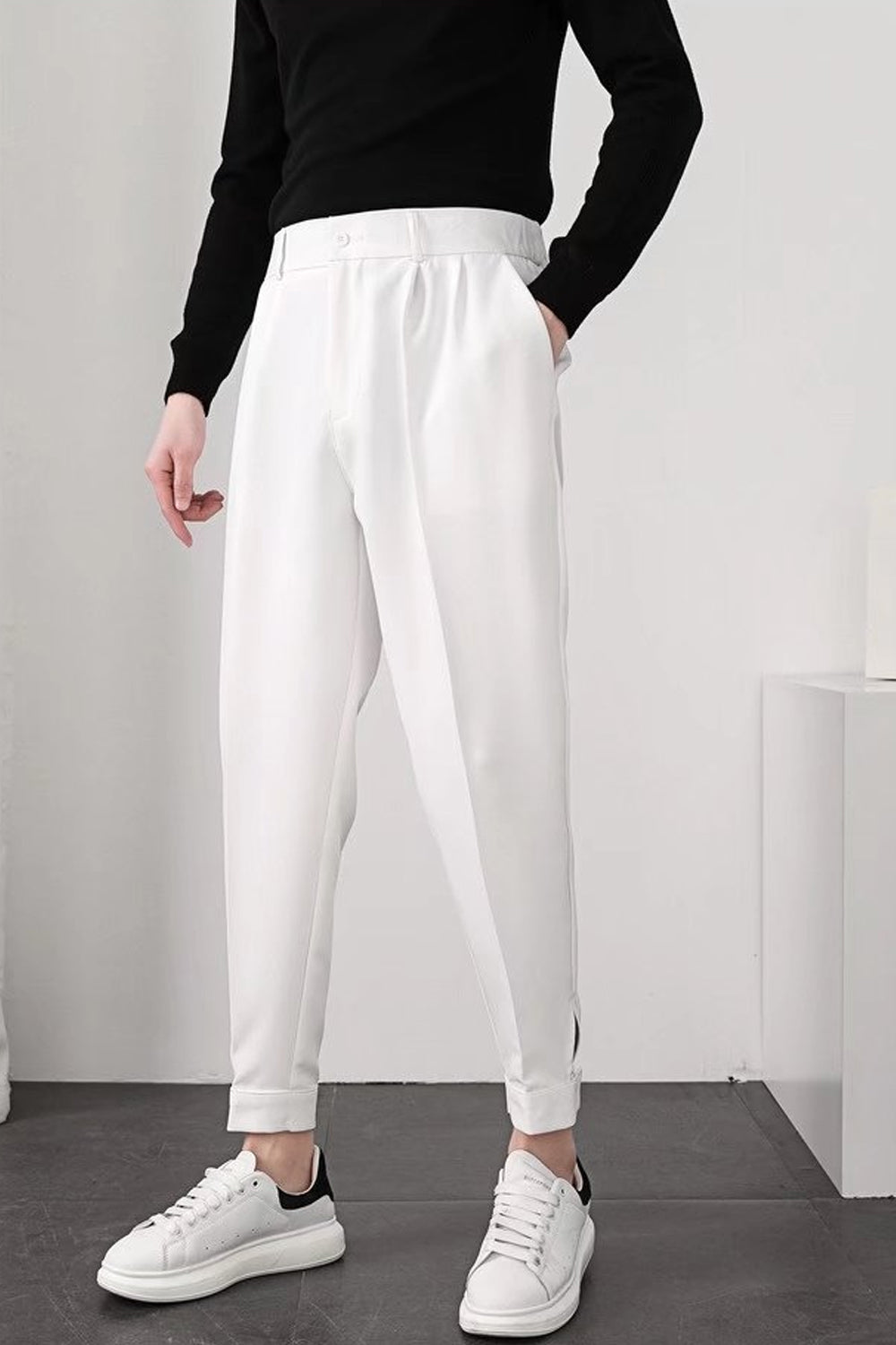 Men's Tapered Stretch Dress Pants