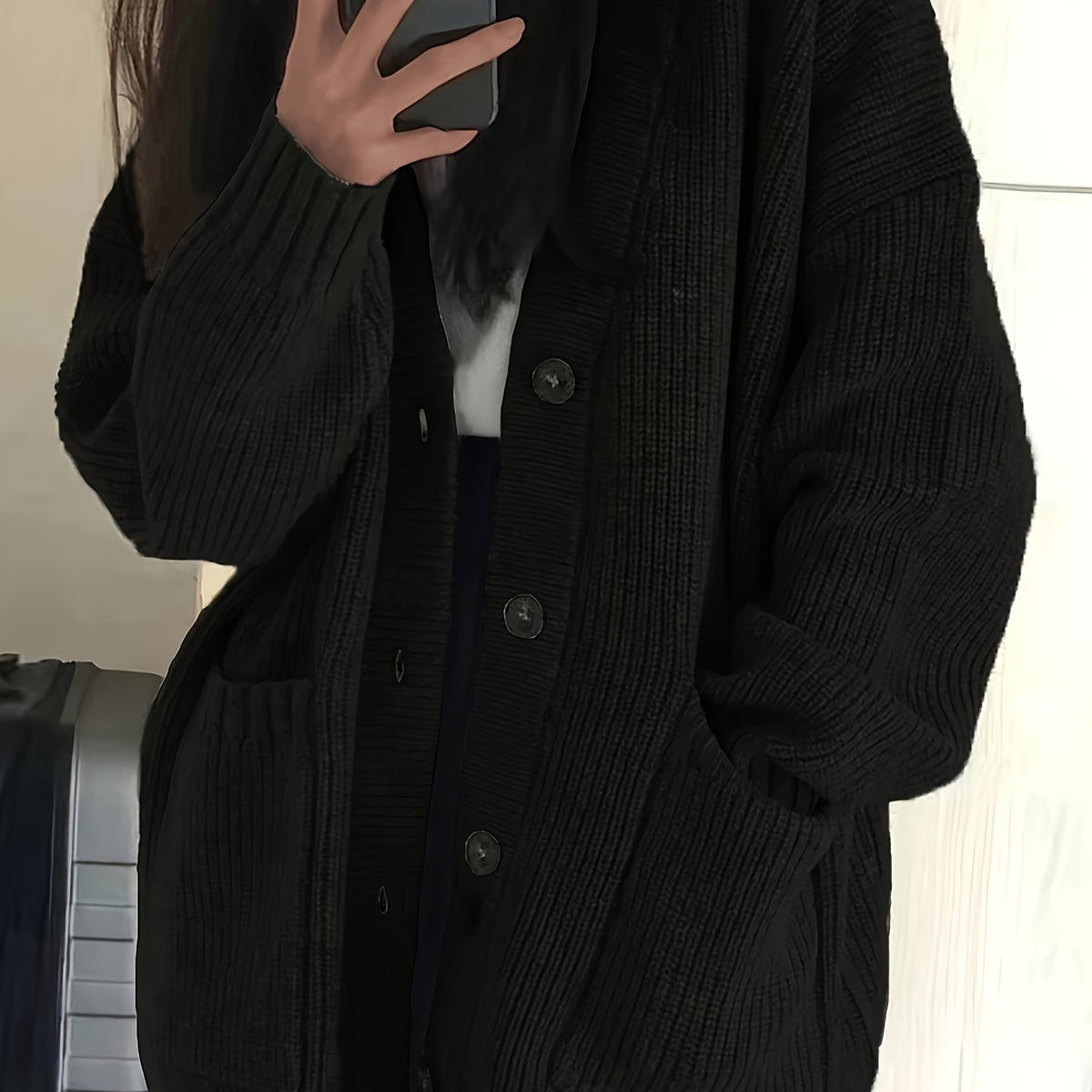 Women's Oversized Chunky Knit Cardigan