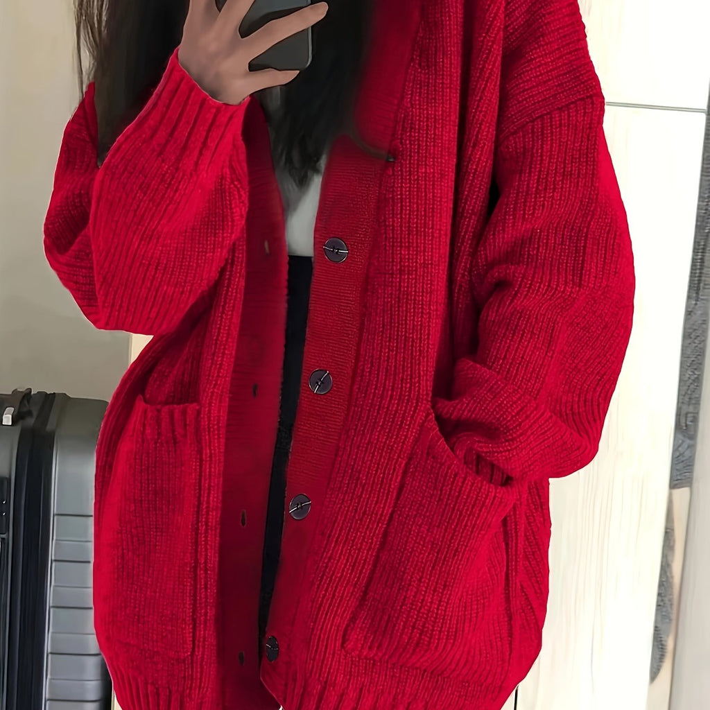 Women's Oversized Chunky Knit Cardigan