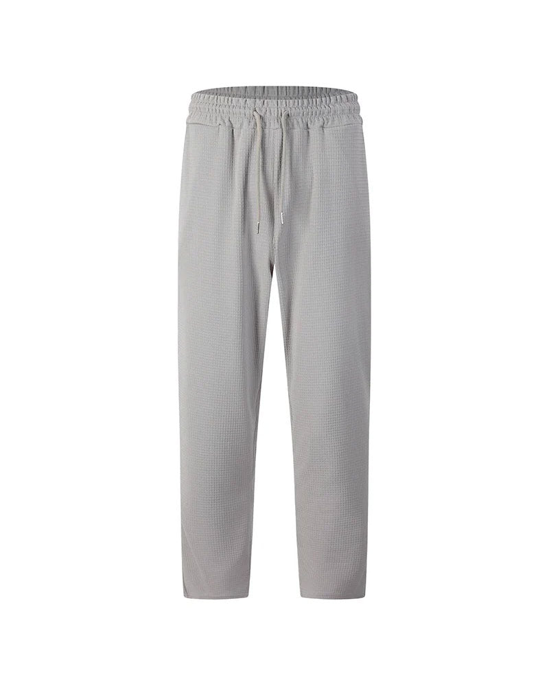 Men's Waffle Knit Drawstring Sweatpants