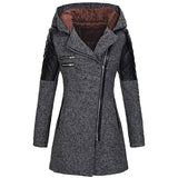 Dark Gray with Velvet Hood