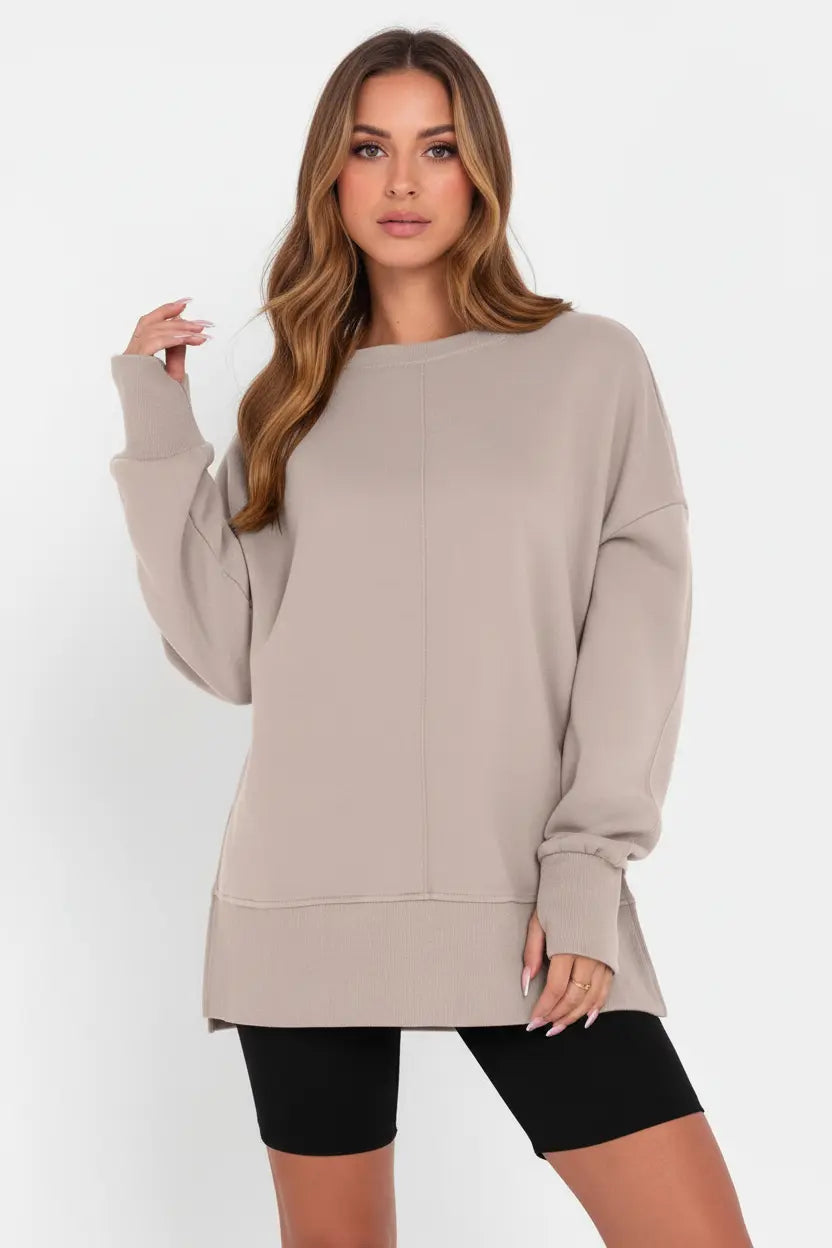 Women's Oversized Crew Neck Sweater